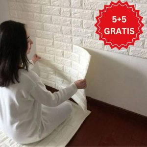 3D-mustriga isekleepuv telliskivitapeet | BRICKSBY (5+5 TASUTA)