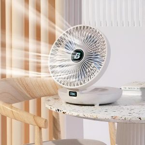 Kaasaskantav miniventilaator - 120° ostsillatsioon, pult, 12h aku | AIRCOLIO