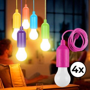 Juhtmevabad rippuvad lambid (4 tk) | HALOGLO