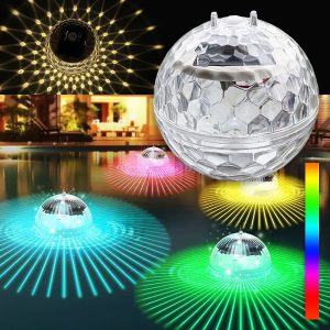 Päikeseenergiaga ujuvad basseinivalgustid | DISCOGLO