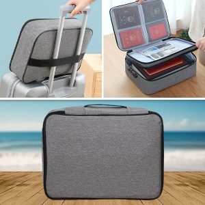 Veekindel salasõnaga kaitstud kott dokumentide ja väärtasjade jaoks | DOCTURO