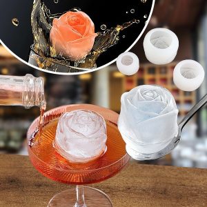 Mitmekülgsed roosi kujuga silikoonvormid (3 tk) | ICEROSE