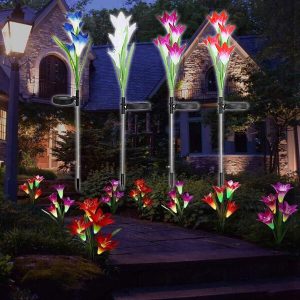 LED päikesepaneeliga lillede valgustid aeda | BLOSSUN