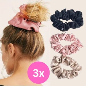 3x satiinist scrunchied | HAIRCHIE