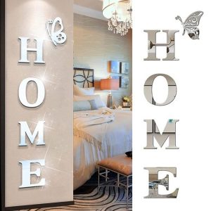 3D peegel seinakleebis | HOMEWALL