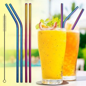 4x korduvkasutatavad terasest kõrred | STEELSIP